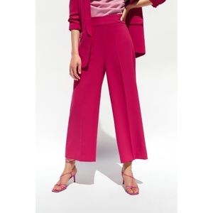 ZARA Fuchsia Palazzo Trouser Pant